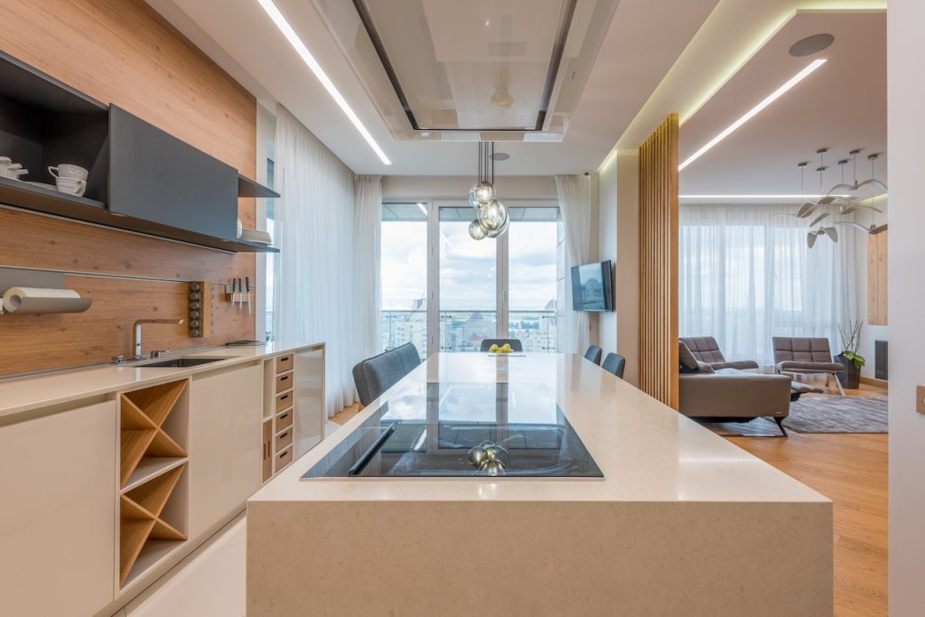 isla en cocina