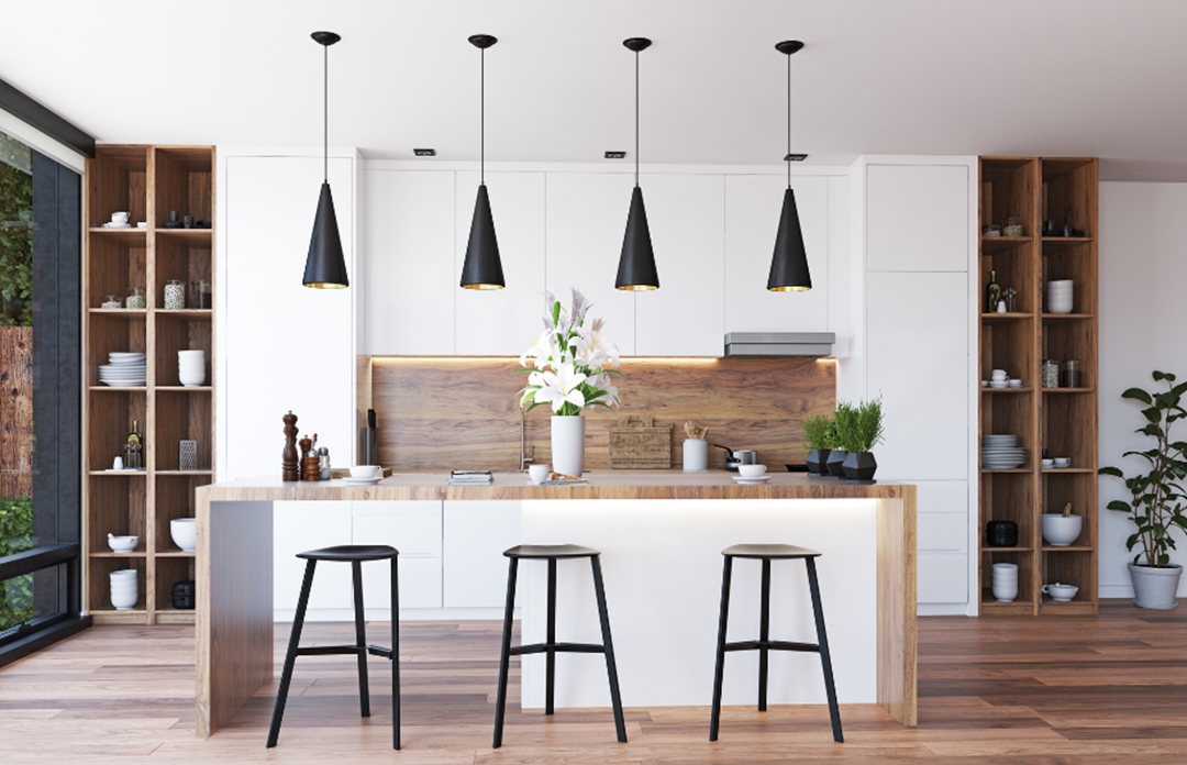 Cocina blanco roto
